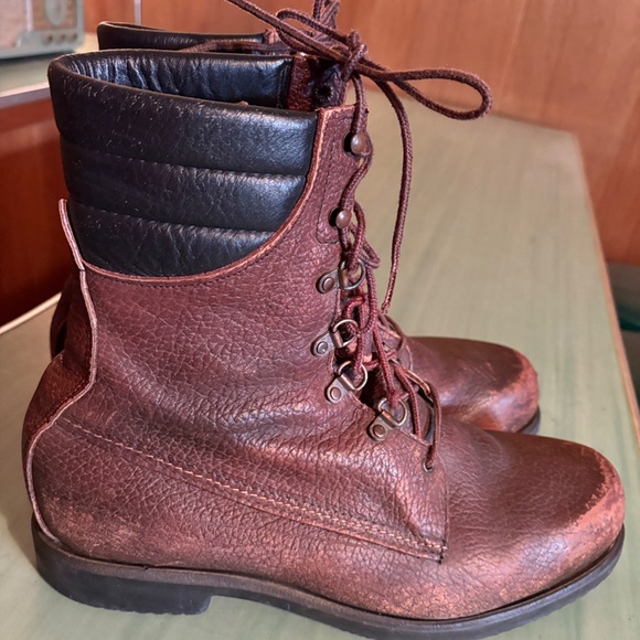 Vintage Mens Irish Setter 10" Insulated Soft Toe Leather Boots Size 12 D - Picture 3 of 12